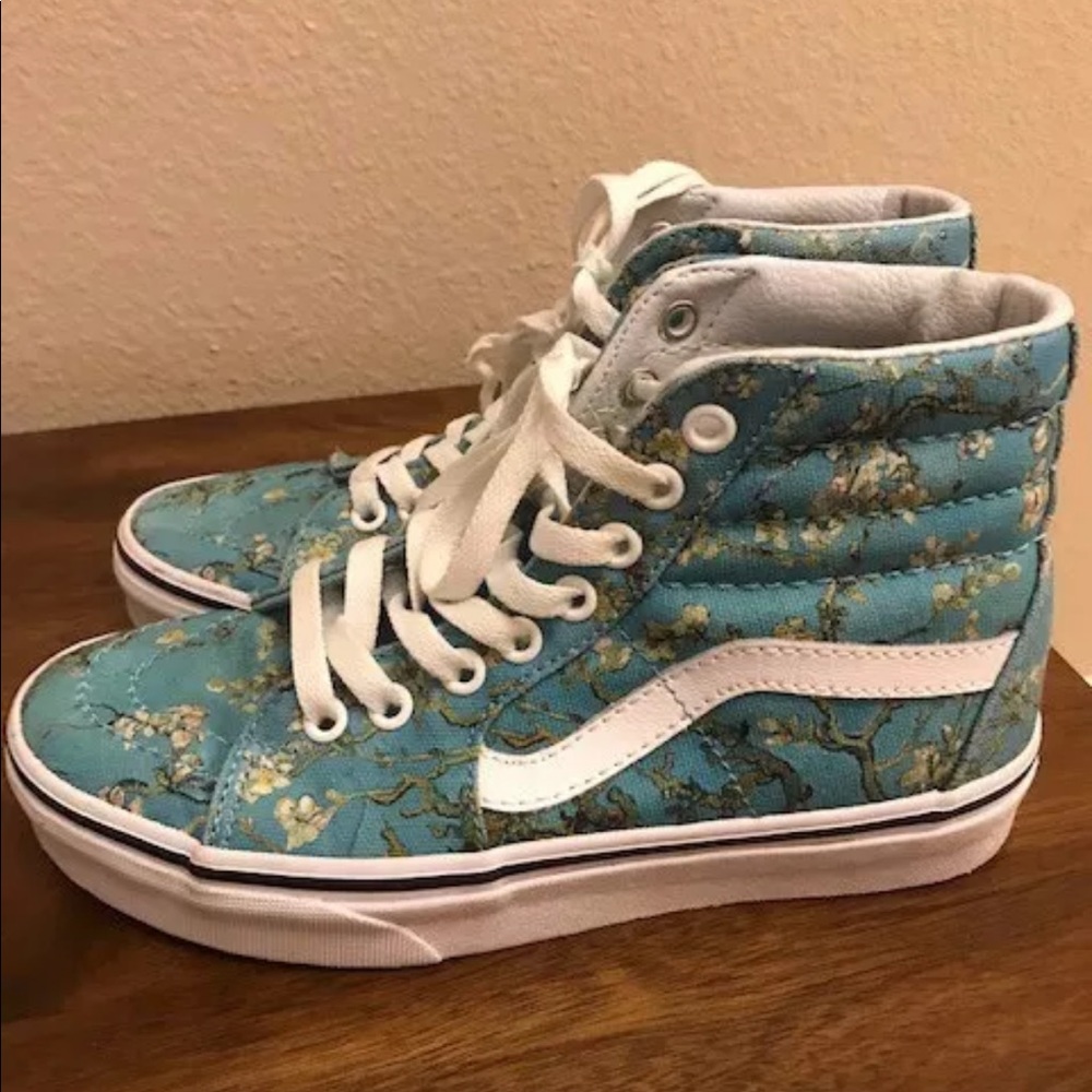 Vans SK8 Hi Van Gogh Almond Blossom Size W 5.5 M 4